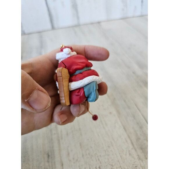 Santa's best Santa woodworker ornament 1992 Xmas tree - Picture 3 of 8